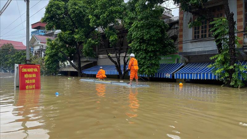 Tổng Công ty Điện lực miền Bắc tình hình thiệt hại và công tác khắc phục hậu quả do cơn bão số 3 